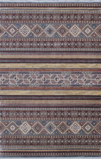 Artemis Halı Bella 06476E Çok Renkli Viskon Yıkanabilir İnce Kaymaz Jüt Taban Dikdörtgen Makine Dokuma Salon Halısı 180x280 cm