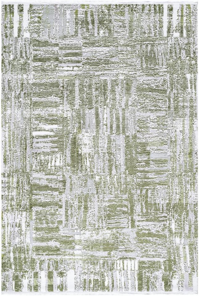 Atlas Halı Zümrüt AA16C Yeşil Akrilik Yıkanabilir İnce Kaymaz Jüt Taban Dikdörtgen Makine Dokuma Salon Halısı 80x500 cm
