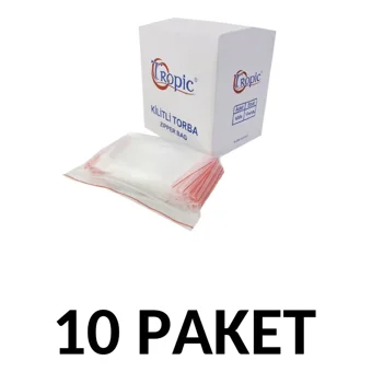 Tropic Orta Kilitli 13x16 cm Buz Dolabı Poşeti 600 Adet