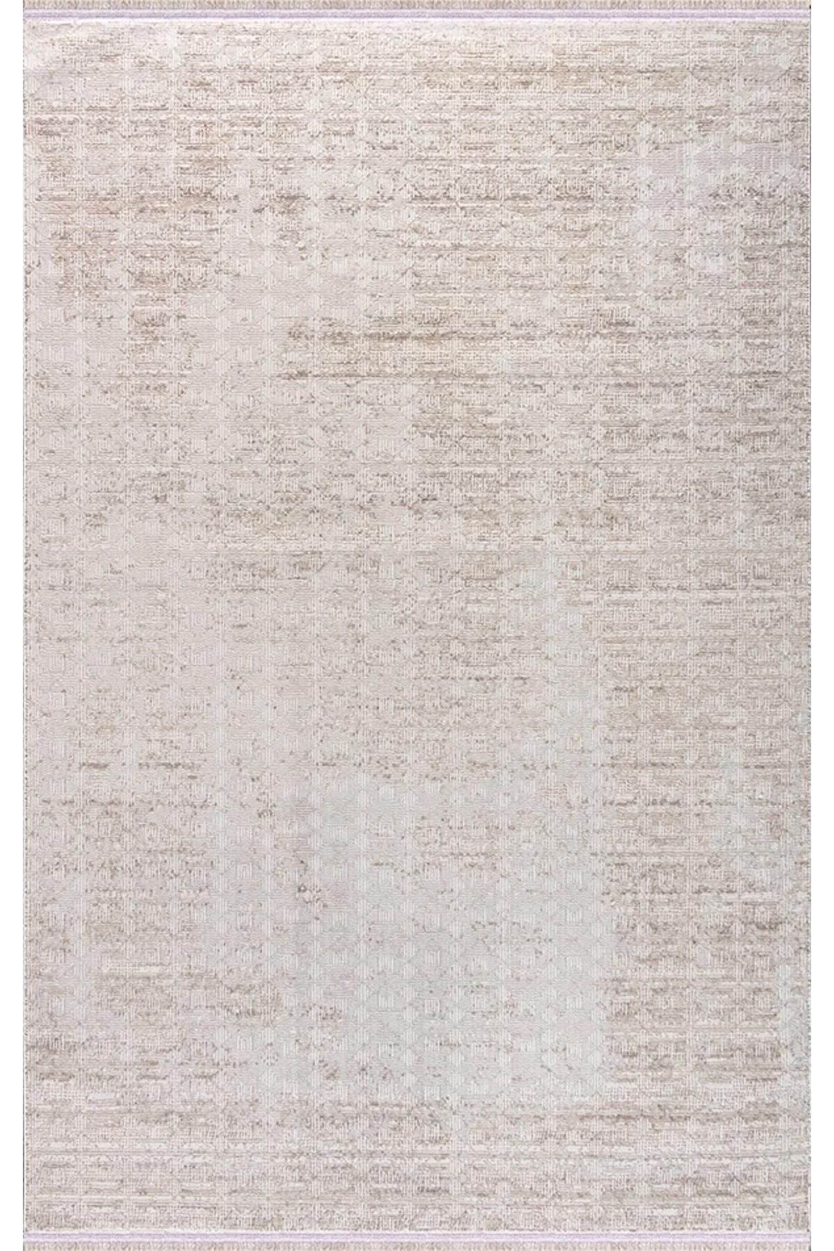 Merinos  Lion 62750 Krem 12 mm Polyester Antibakteriyel Yıkanabilir Kalın Kaymaz Dikdörtgen Makine Dokuma Salon Halısı 160x300 cm