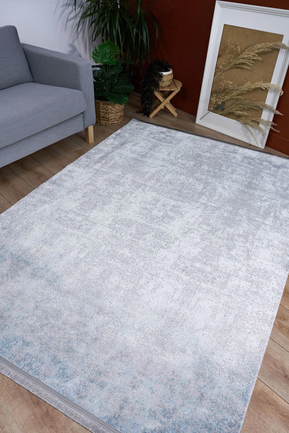 Apex Lucca 6006 Çok Renkli Pamuk Yıkanabilir İnce Kaymaz Jüt Taban Dikdörtgen Makine Dokuma Salon Halısı 180x280 cm