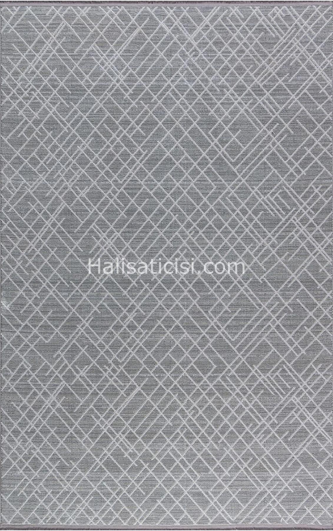 Padişah Aspen 64585 Krem 2 mm Polyester Toz Tutmaz Yıkanabilir İnce Dikdörtgen Makine Dokuma Salon Halısı 120x180 cm