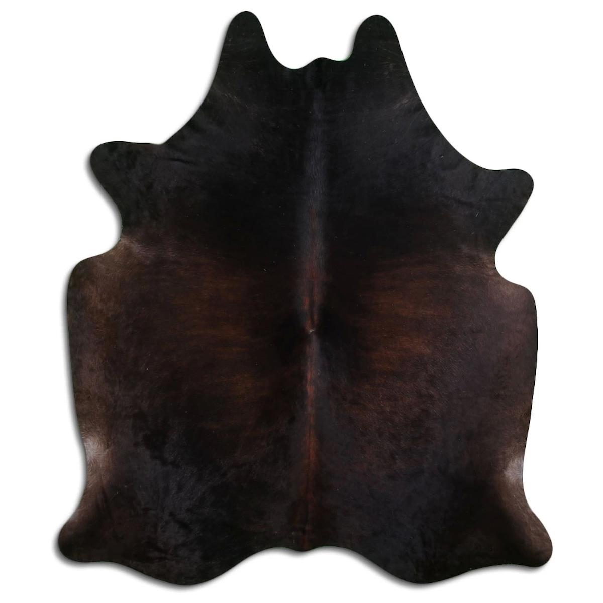 Fiesta Leather Art Kahverengi 0.5 mm Deri Toz Tutmaz Yıkanabilir İnce Kaymaz Deri Taban Oval Makine Dokuma Salon Halısı 100x200 cm