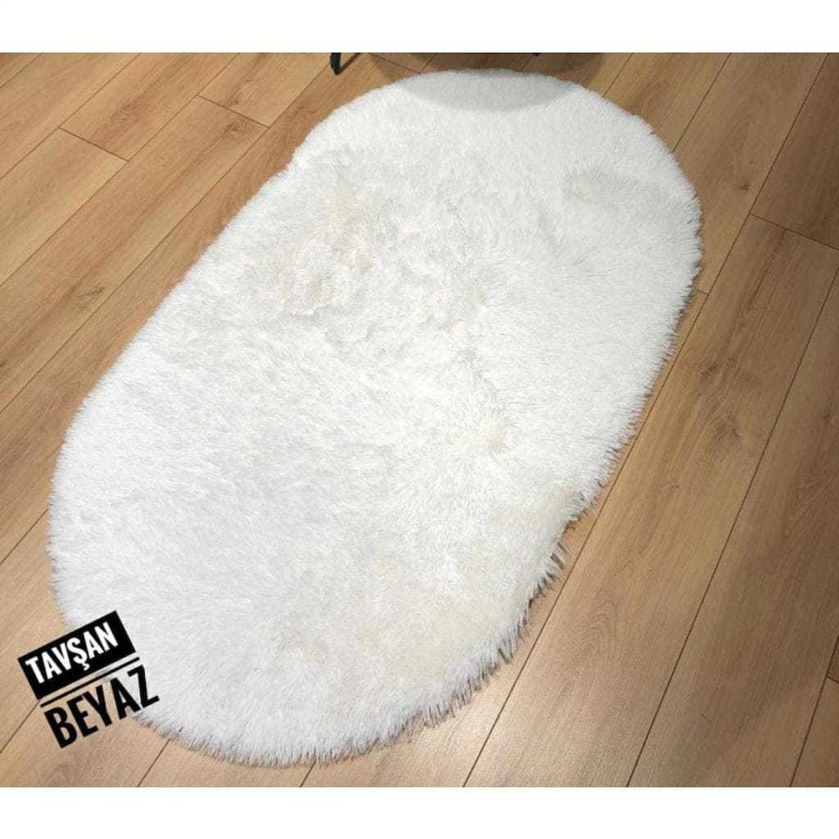 Doğuş Peluş Halı Çok Renkli 0.4 mm Silinebilir Yıkanabilir İnce Kaymaz Oval Makine Dokuma Salon Halısı 170x250 cm
