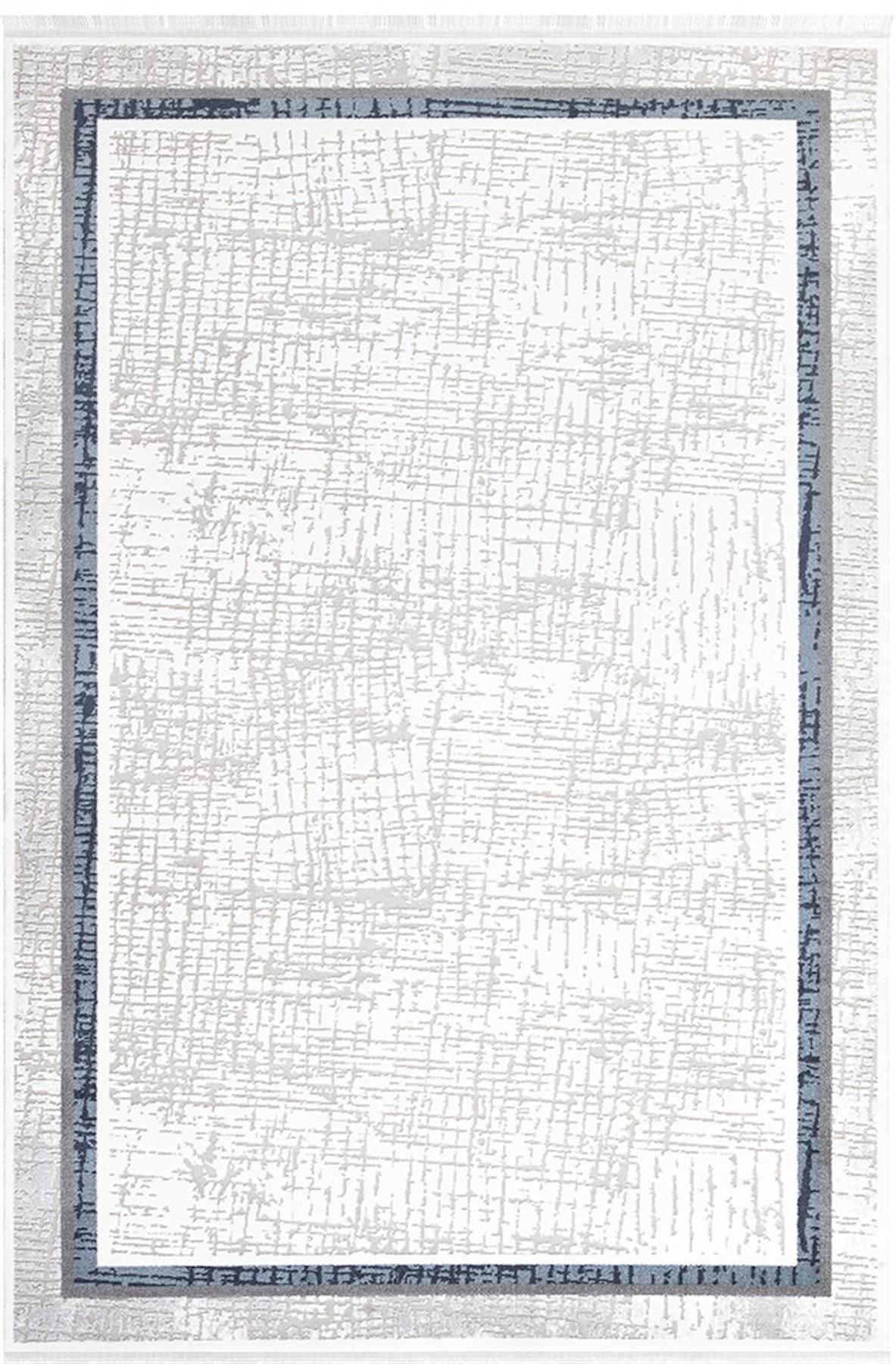İpek Mekik Halı Filiya 11255 Krem 8 mm Akrilik Yıkanabilir Orta Kaymaz Pamuk Taban Dikdörtgen Makine Dokuma Antre-Çocuk Odası-Salon-Yatak Odası Halısı 100x150 cm