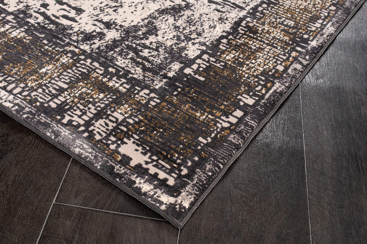 Home Dream LYK012 Altın 10 mm Polyester Yıkanabilir Orta Kaymaz Dikdörtgen Makine Dokuma Salon Halısı 200x290 cm