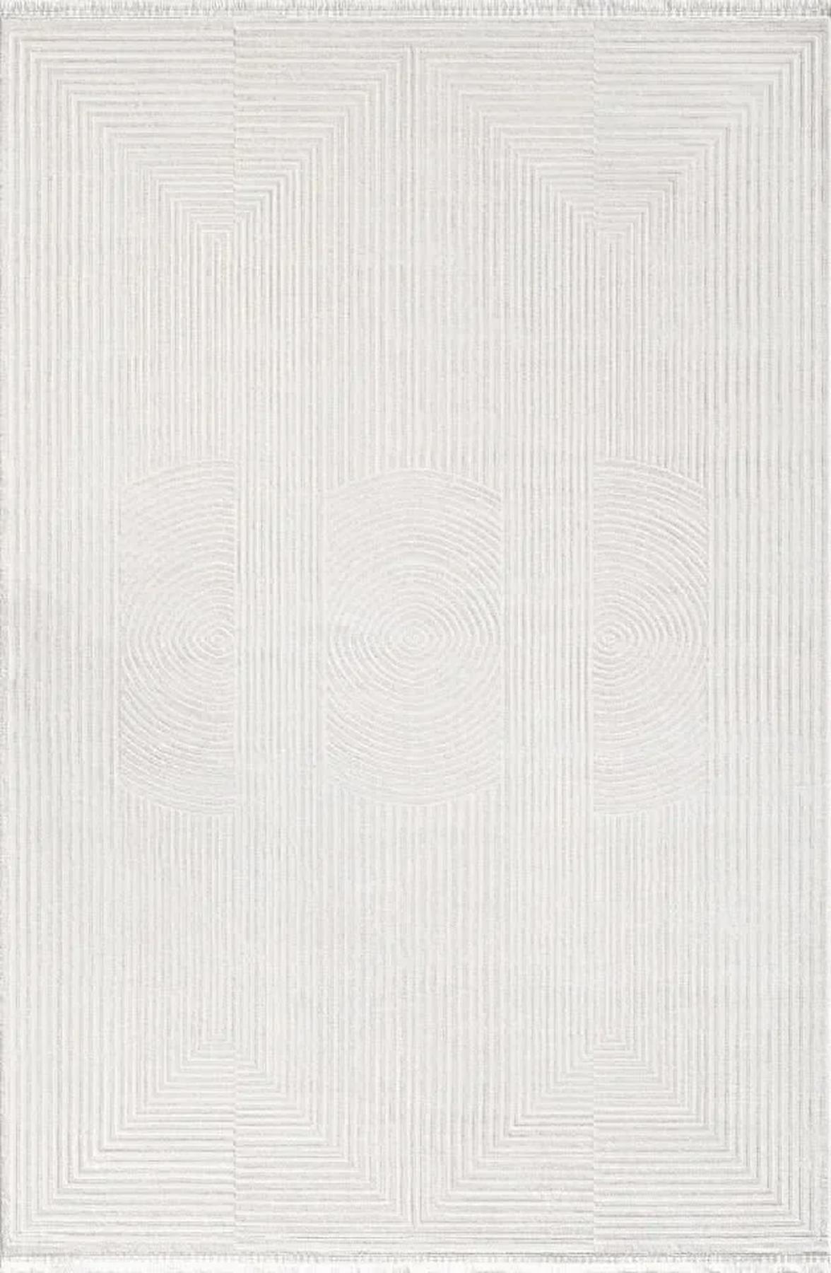 Pierre Cardin Marcel JC01A Bej 0.8 mm Akrilik Antibakteriyel Yıkanabilir İnce Kaymaz Dikdörtgen Makine Dokuma Salon Halısı 180x300 cm