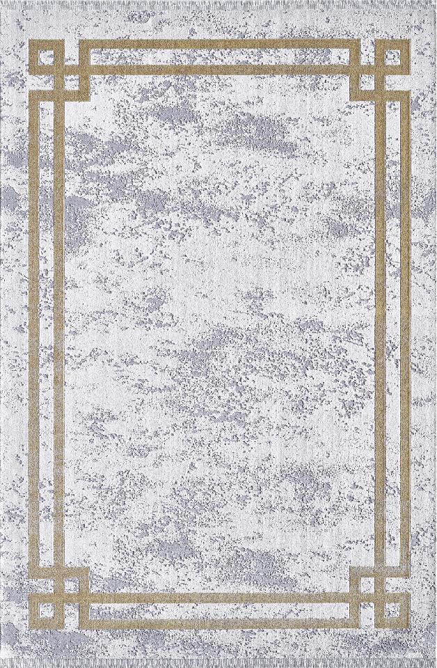 Pierre Cardin La Vita QT07C Çok Renkli 7 mm Akrilik Yumuşak Yıkanabilir İnce Kaymaz Dikdörtgen Makine Dokuma Salon Halısı 80x300 cm