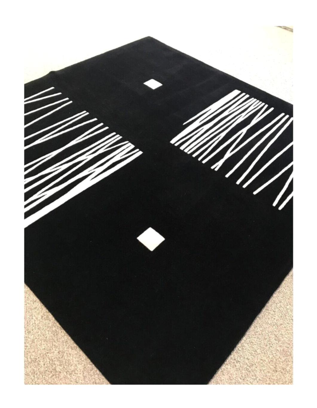 Agk M300-MH101 Çok Renkli 14 mm Yün Yıkanabilir İnce Kaymaz Jüt Taban Dikdörtgen Makine Dokuma Salon Halısı 120x180 cm