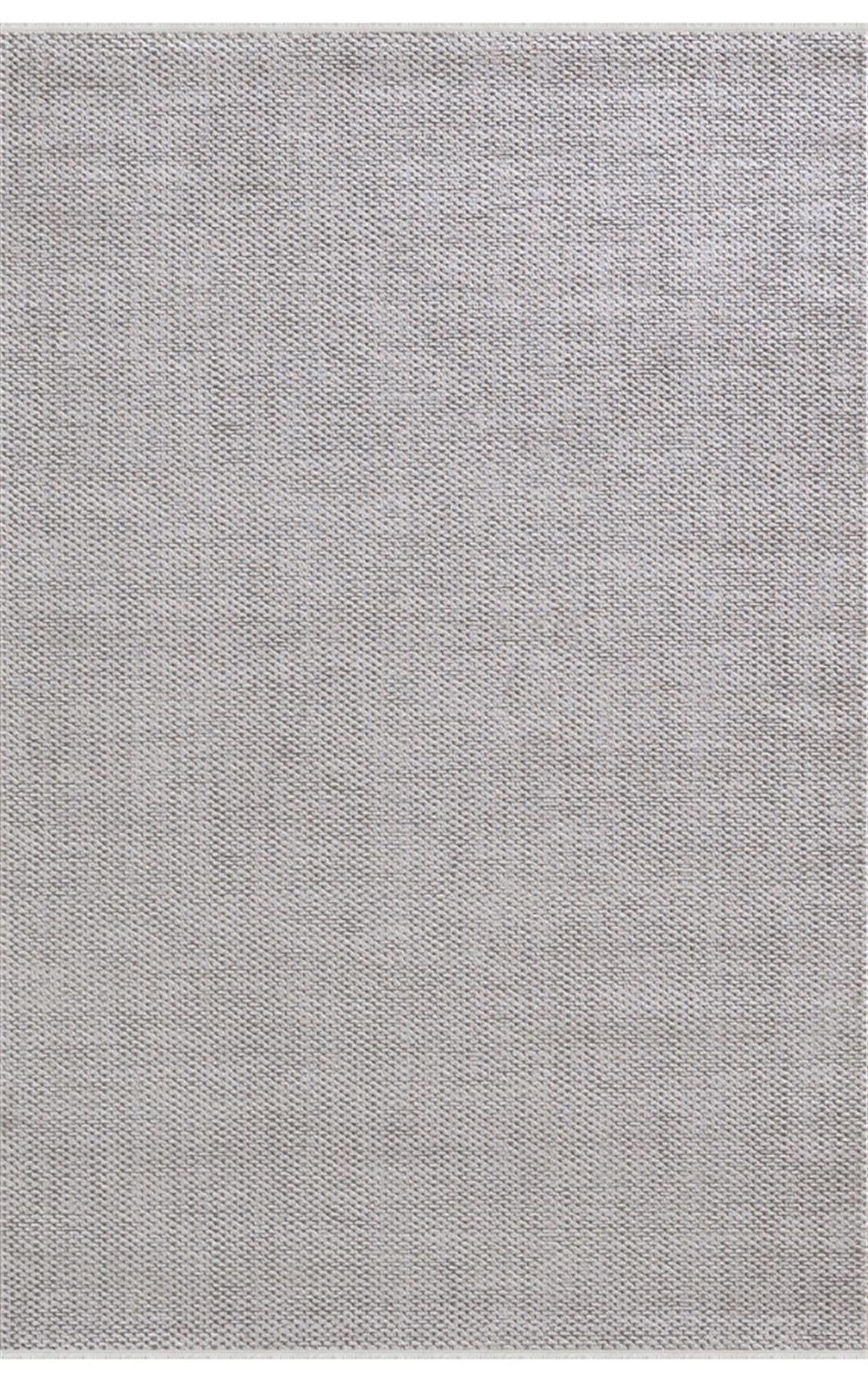 Dinarsu Hayal 34939 Bej 10 mm Yün Silinebilir Yıkanabilir Orta Kaymaz Dikdörtgen Makine Dokuma Salon Halısı 80x200 cm
