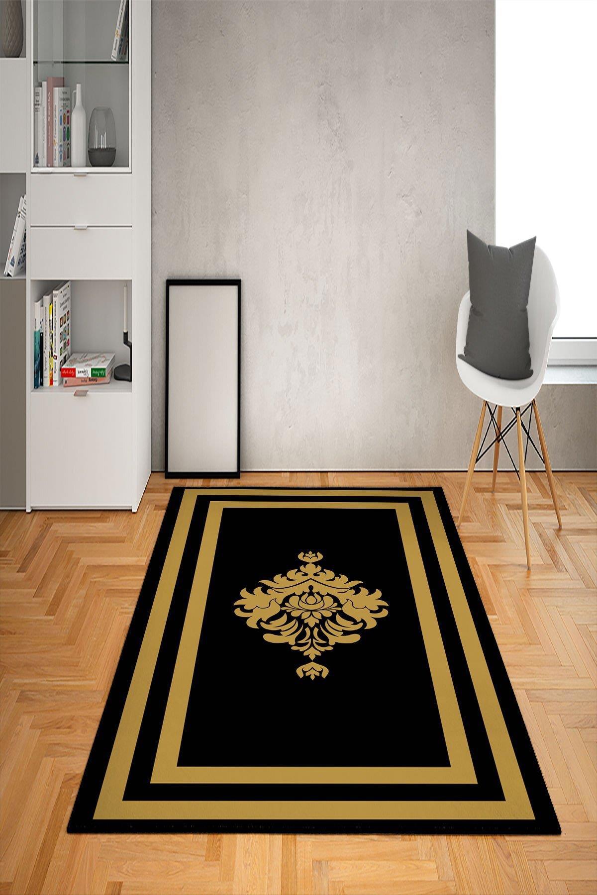 Doruklar Home Collection Krem 0.7 mm Polyester Yıkanabilir Kaymaz Taban Dikdörtgen Makine Dokuma Halı 160x300 cm