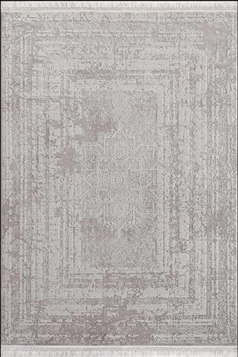 Flora Halı Ayşıl 6854C Krem 4 mm Akrilik-Bambu Silinebilir Yıkanabilir Dikdörtgen Makine Dokuma Salon Halısı 160x230 cm