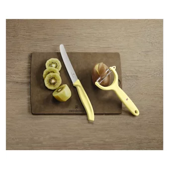 ​​Victorinox 6.7116.23L82 Swiss Classic Trend Colors Soyacak ve Domates Bıçak Seti - Sarı