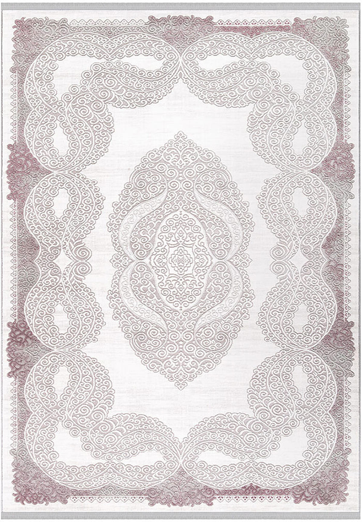 İpek Home Anisa 15529 Krem 10 mm Akrilik Toz Tutmaz Yıkanabilir Orta Kaymaz Jüt Taban Dikdörtgen Makine Dokuma Antre-Çocuk Odası-Salon-Yatak Odası Halısı 80x150 cm