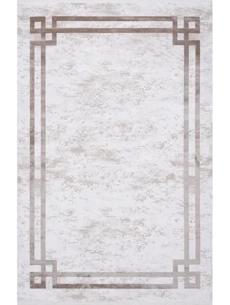 Pierre Cardin Monet MT18L Kahverengi - Krem 0.8 mm Akrilik Antibakteriyel Yıkanabilir İnce Kaymaz Dikdörtgen Makine Dokuma Salon Halısı 80x150 cm