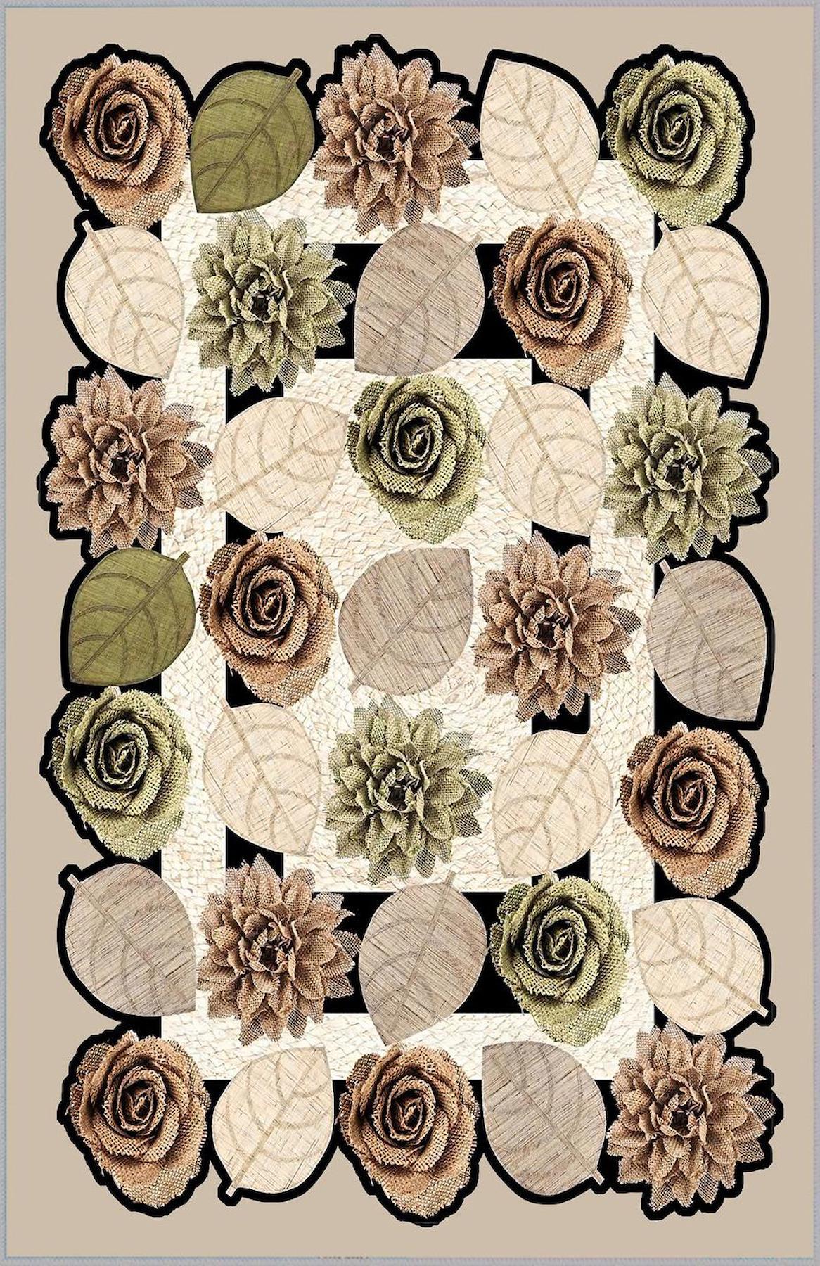 Rovigo Home RVG0732 Çok Renkli 8 mm Polyester Antibakteriyel-Leke Tutmaz-Toz Tutmaz Yıkanabilir İnce Kaymaz Dot Taban Dikdörtgen Makine Dokuma Salon Halısı 80x300 cm