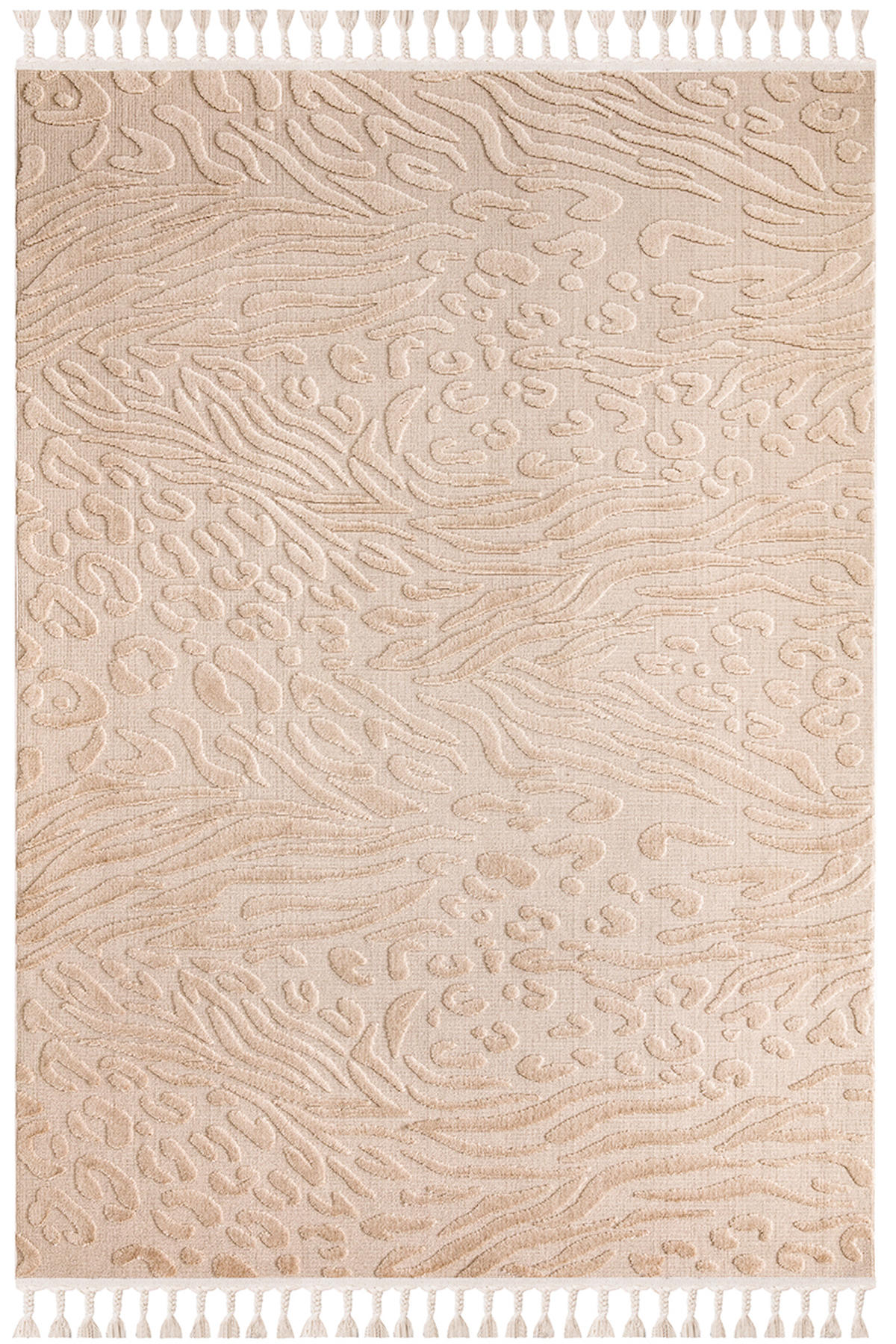 İpek Home Lux 11706 Somon 11 mm Polyester Yıkanabilir Orta Kaymaz Pamuk Taban Dikdörtgen Makine Dokuma Antre-Çocuk Odası-Salon-Yatak Odası Halısı 120x200 cm