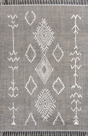 Kreasyon Halı History 9961 Gri 6 mm Polyester Yıkanabilir Kaymaz Taban Dikdörtgen Makine Dokuma Salon Halısı 120x180 cm