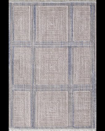Royal Halı Pooly JJ15A Bej-Krem 9 mm Polyester Toz Tutmaz Yıkanabilir Kalın Kaymaz Lateks Taban Dikdörtgen Makine Dokuma Salon Halısı 100x300 cm