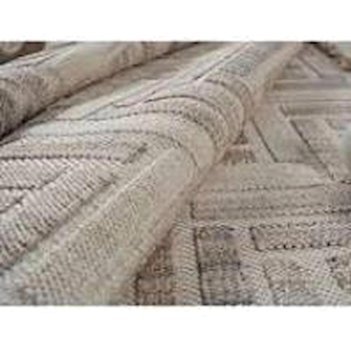 Gümüşsuyu Deco Point 15762 Bej 6 mm Polyester Antibakteriyel Yıkanabilir İnce Kaymaz Dikdörtgen Makine Dokuma Salon Halısı 210x210 cm