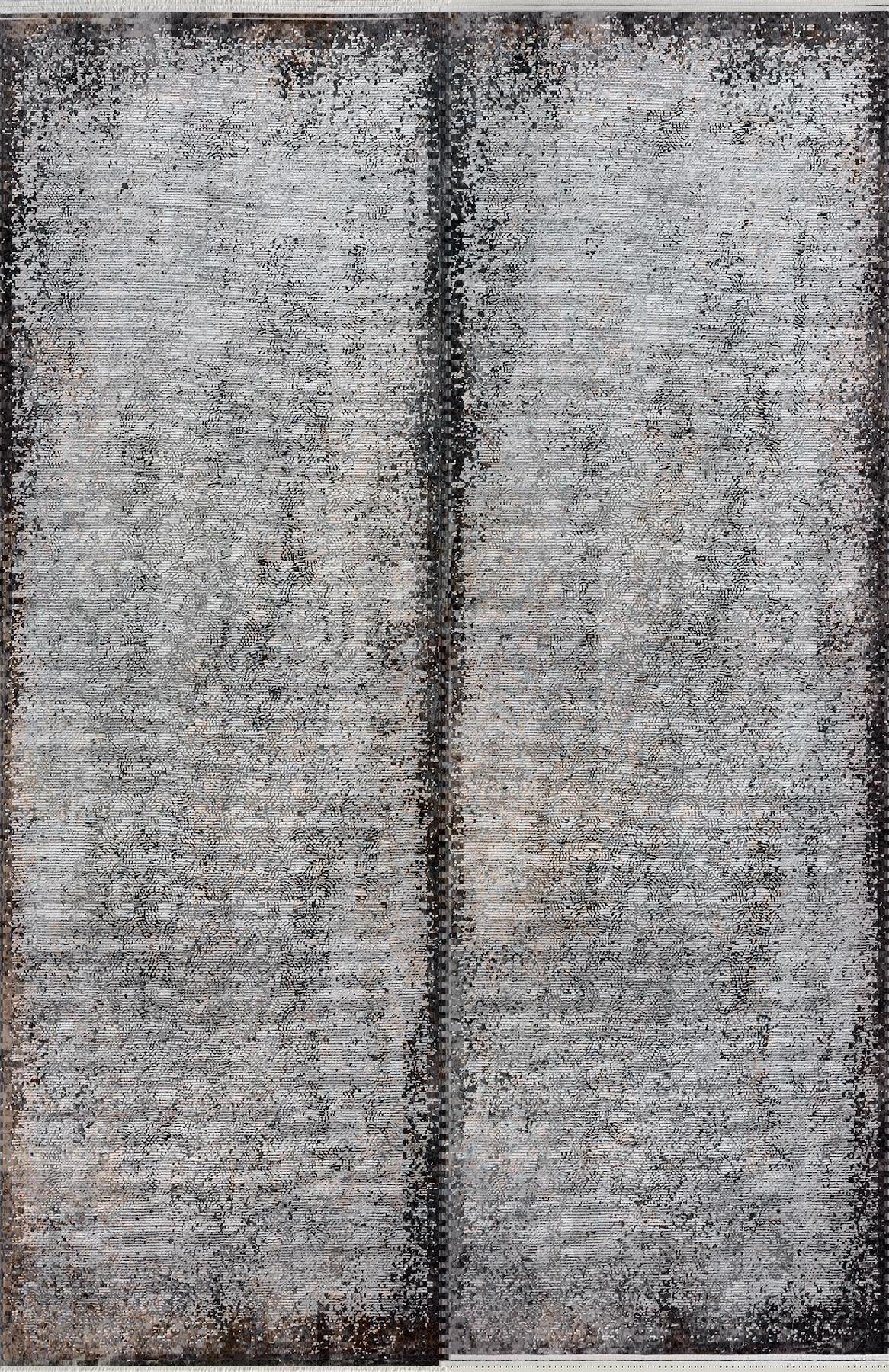 Sanat Halı Oasis 3450 Krem 8 mm Viskon Antibakteriyel Yıkanabilir Kalın Kaymaz Lateks Taban Dikdörtgen Makine Dokuma Salon Halısı 80x300 cm