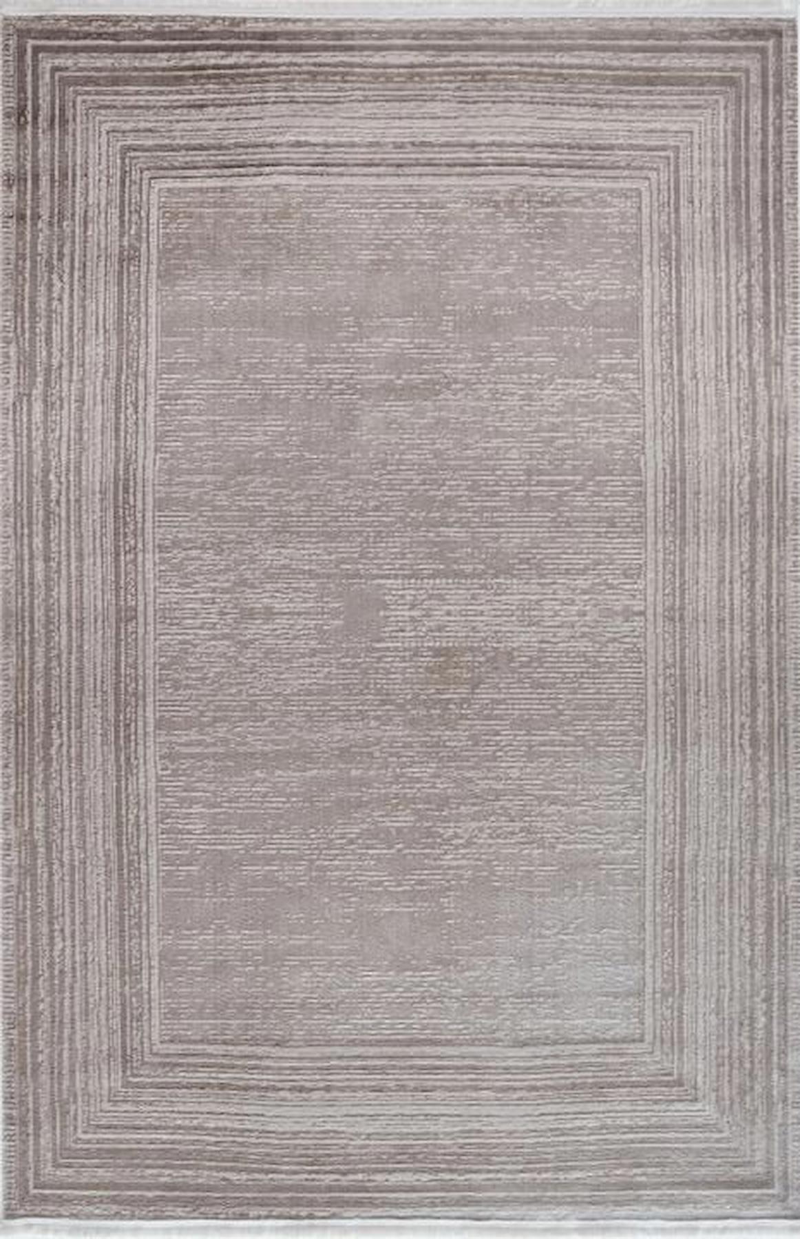 Gümüşsuyu Venita 11976 Vizon 5 mm Polyester Toz Tutmaz Yıkanabilir İnce Kaymaz Dikdörtgen Makine Dokuma Salon Halısı 160x230 cm