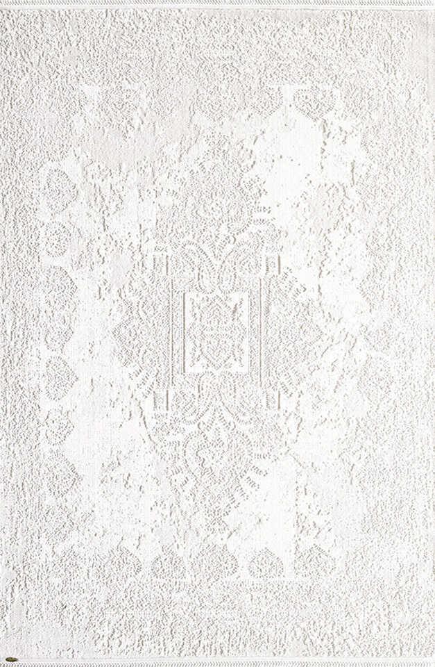 Pierre Cardin Otantik E015A Çok Renkli 10 mm Viskon Antibakteriyel Yıkanabilir İnce Kaymaz Dikdörtgen Makine Dokuma Salon Halısı 160x230 cm
