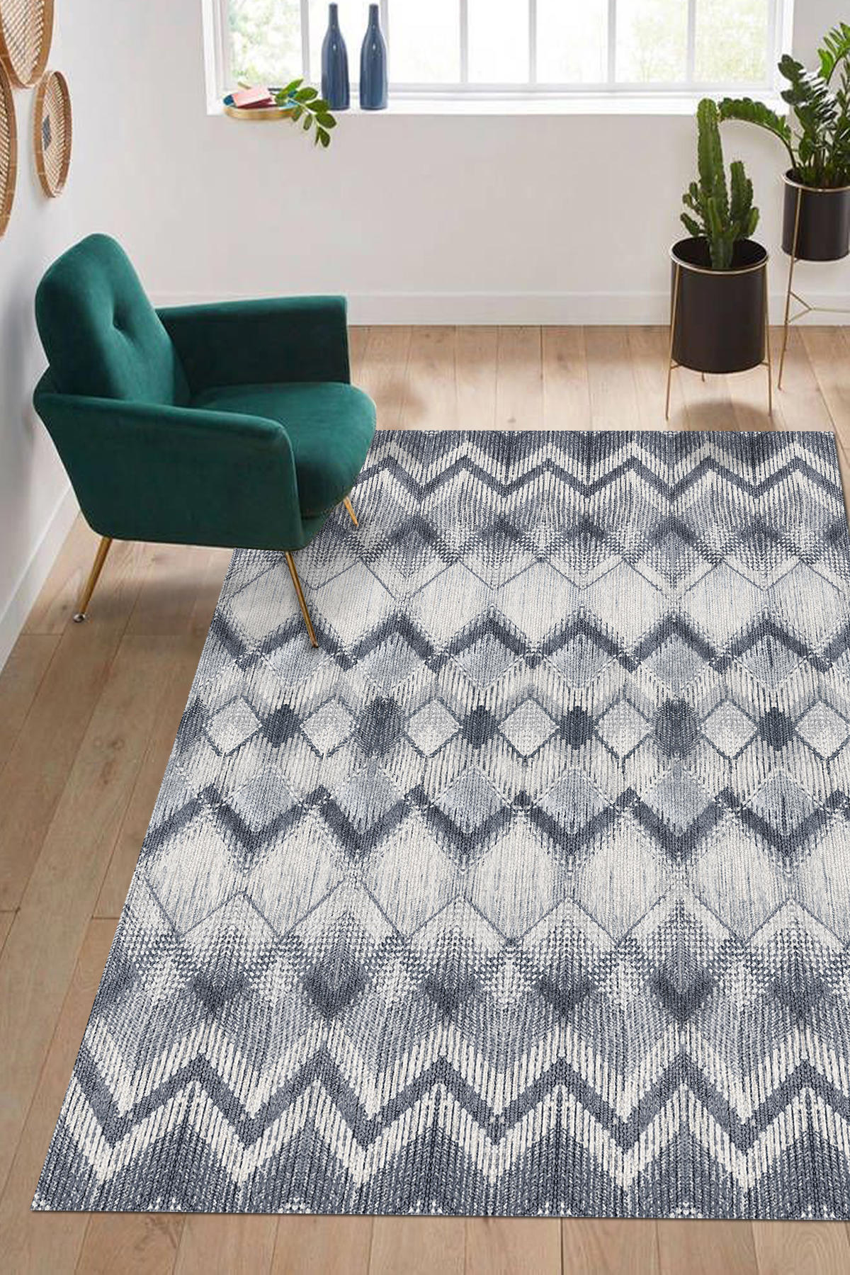 Latte Dizayn Yoko Krem 0.5 mm Pamuk Antibakteriyel-Toz Tutmaz Yıkanabilir İnce Kaymaz Taban Dikdörtgen Makine Dokuma Salon Halısı 100x300 cm