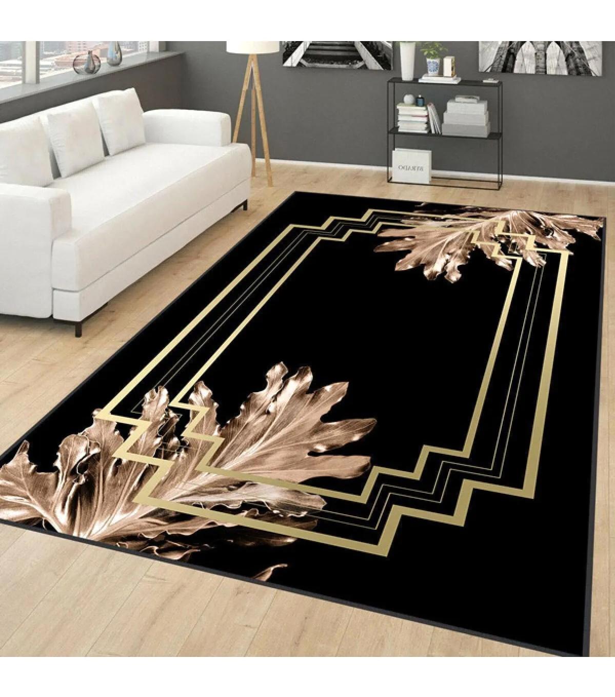 Rovigo Home RVG0076-SD642 Çok Renkli 8 mm Polyester Yıkanabilir Orta Kaymaz Dot Taban Dikdörtgen Makine Dokuma Salon Halısı 100x200 cm