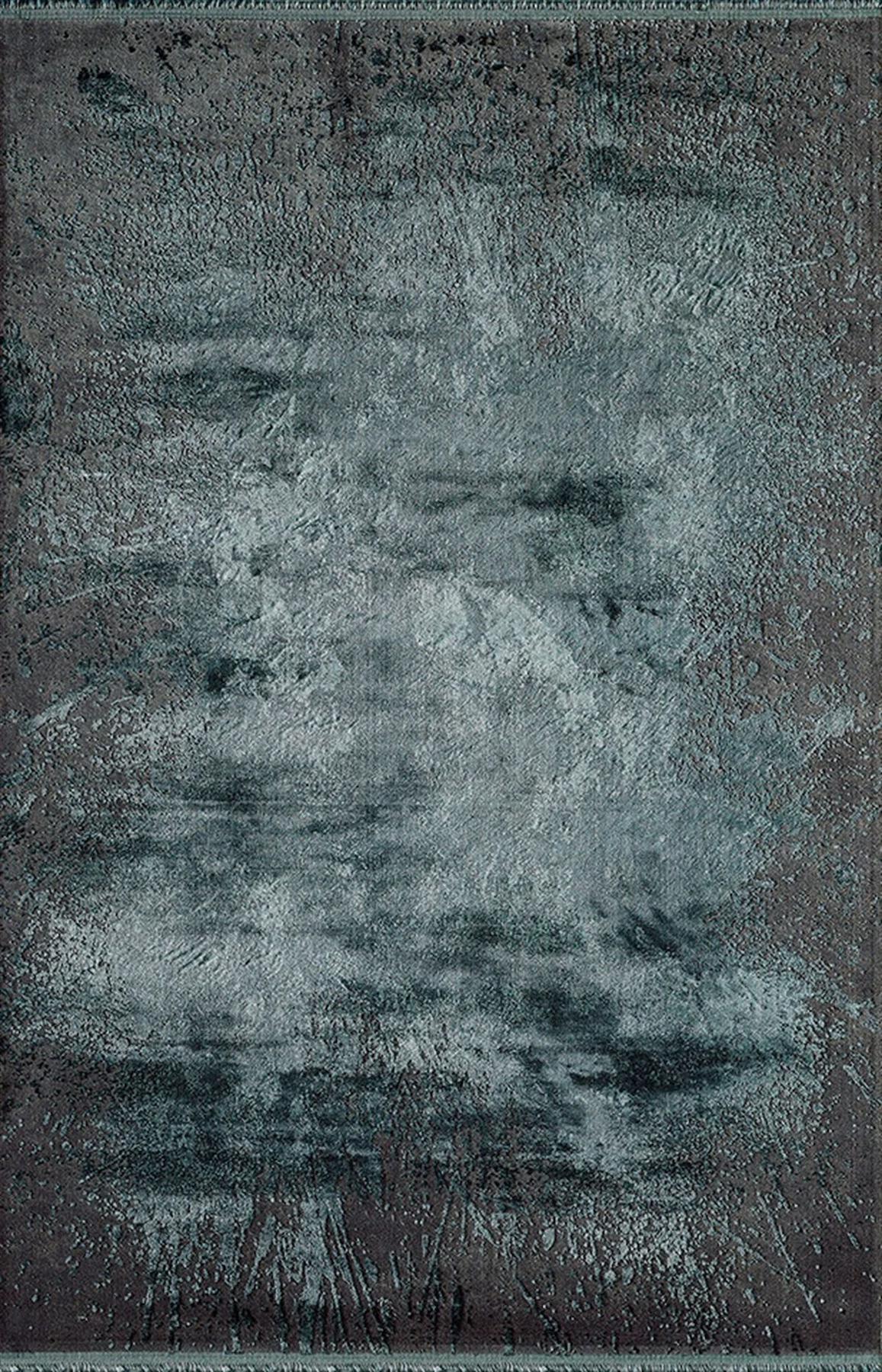 Pierre Cardin Magnifique MQ48K Gri 6 mm Viskon Yumuşak Yıkanabilir İnce Kaymaz Dikdörtgen Makine Dokuma Salon Halısı 100x200 cm