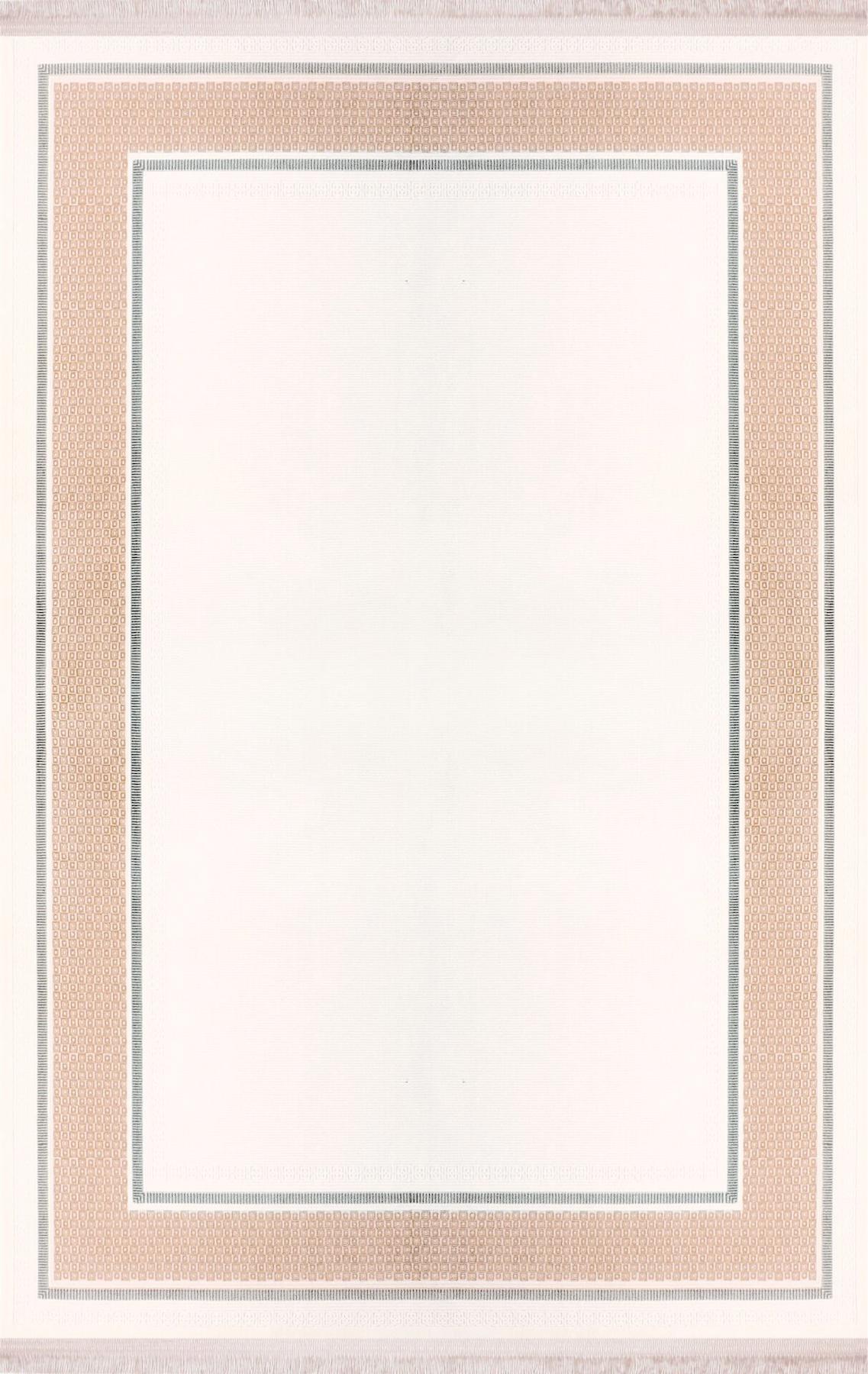 Nexus Kanije 183 Çok Renkli 4 mm Akrilik-Viskon Yıkanabilir İnce Dikdörtgen Makine Dokuma Salon Halısı 120x180 cm