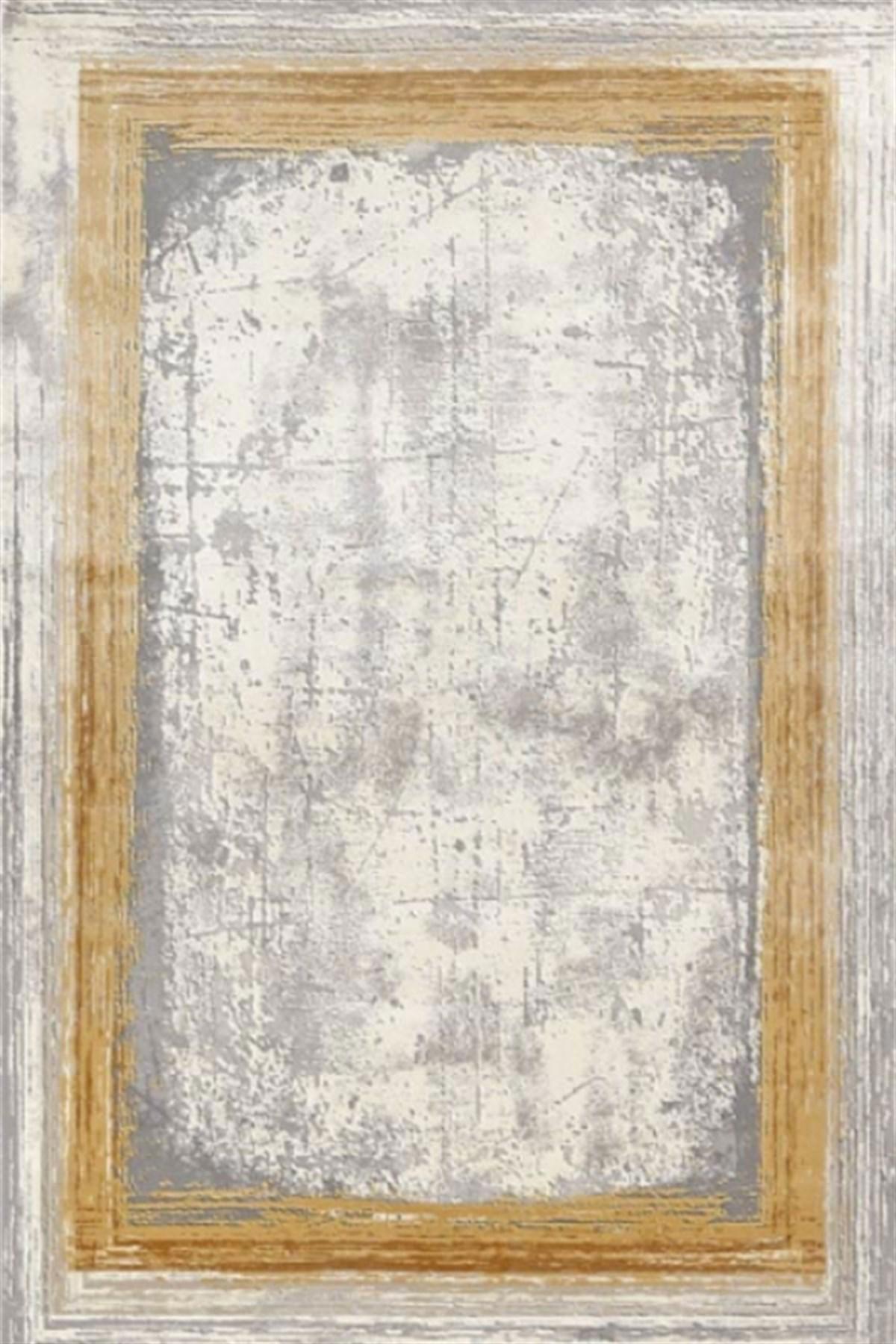 Merinos Therapy 34665 Gri 12 mm Akrilik Yumuşak Yıkanabilir Kalın Kaymaz Dikdörtgen Makine Dokuma Salon Halısı 120x180 cm