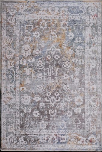Kreasyon Halı Decor 1496 Bej 6 mm Polyester Antialerjenik Yıkanabilir İnce Kaymaz Dikdörtgen Makine Dokuma Salon Halısı 80x300 cm