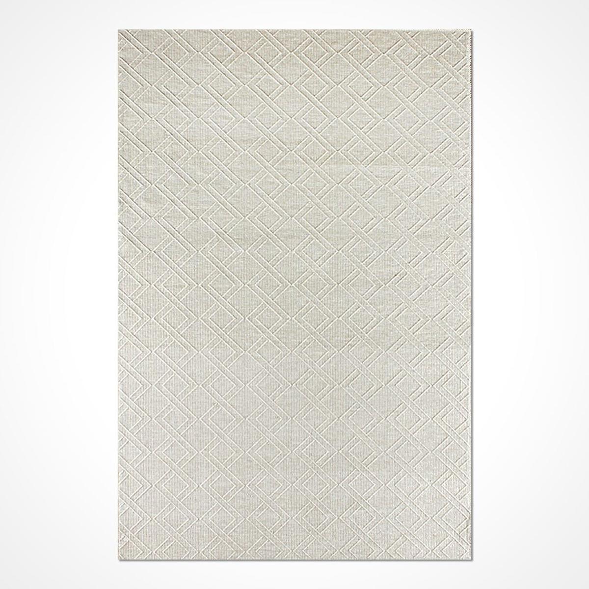 Kreasyon Halı Wellsoft A0045 Krem Yıkanabilir İnce Pamuk Taban Dikdörtgen Makine Dokuma Salon Halısı 80x150 cm