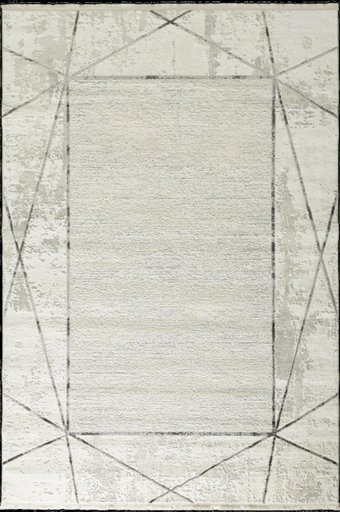 Tuğra Halı Mabeyn 12901 Gri 12 mm Polyester Silinebilir Yıkanabilir Orta Dikdörtgen Makine Dokuma Salon Halısı 80x120 cm