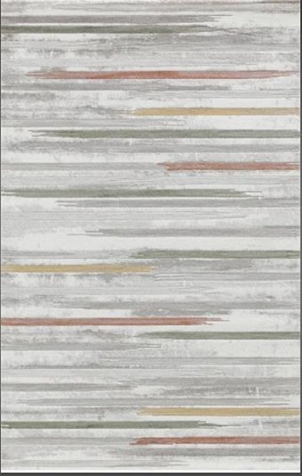Dinarsu Bodrum BR035 Gri 5 mm Akrilik Silinebilir Yıkanabilir İnce Dikdörtgen Makine Dokuma Oturma Odası-Salon Halısı 120x180 cm