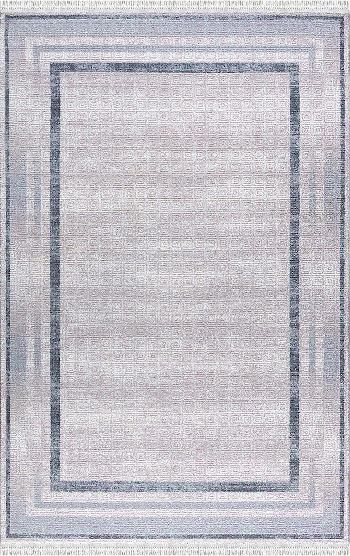 Merinos Rodin 60900 Krem 11 mm Akrilik Toz Tutmaz Yıkanabilir Kalın Kaymaz Dikdörtgen Makine Dokuma Salon Halısı 80x200 cm