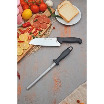 Castle Mutfak Bıçak Seti Şef Bıçağı Masat Et Ekmek Sebze Salata Kesme Doğrama Bıçağı 2 Parça