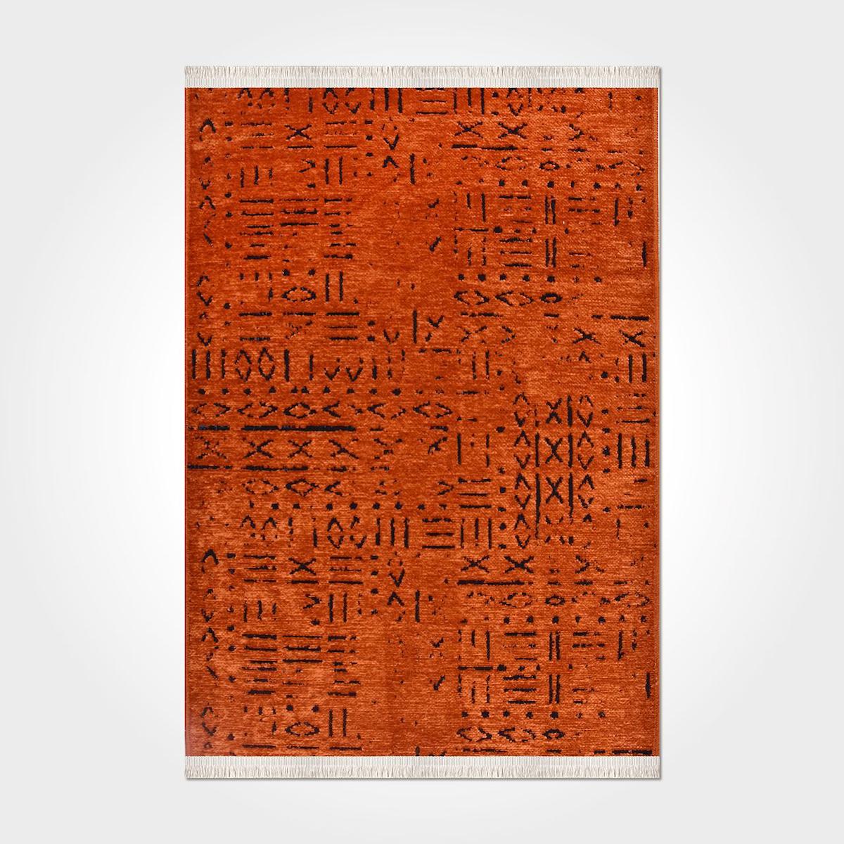 Crea Halı Vena 8010S Krem 7 mm Pamuk-Polyester Toz Tutmaz Yıkanabilir Orta Dikdörtgen Makine Dokuma Salon Halısı 140x200 cm