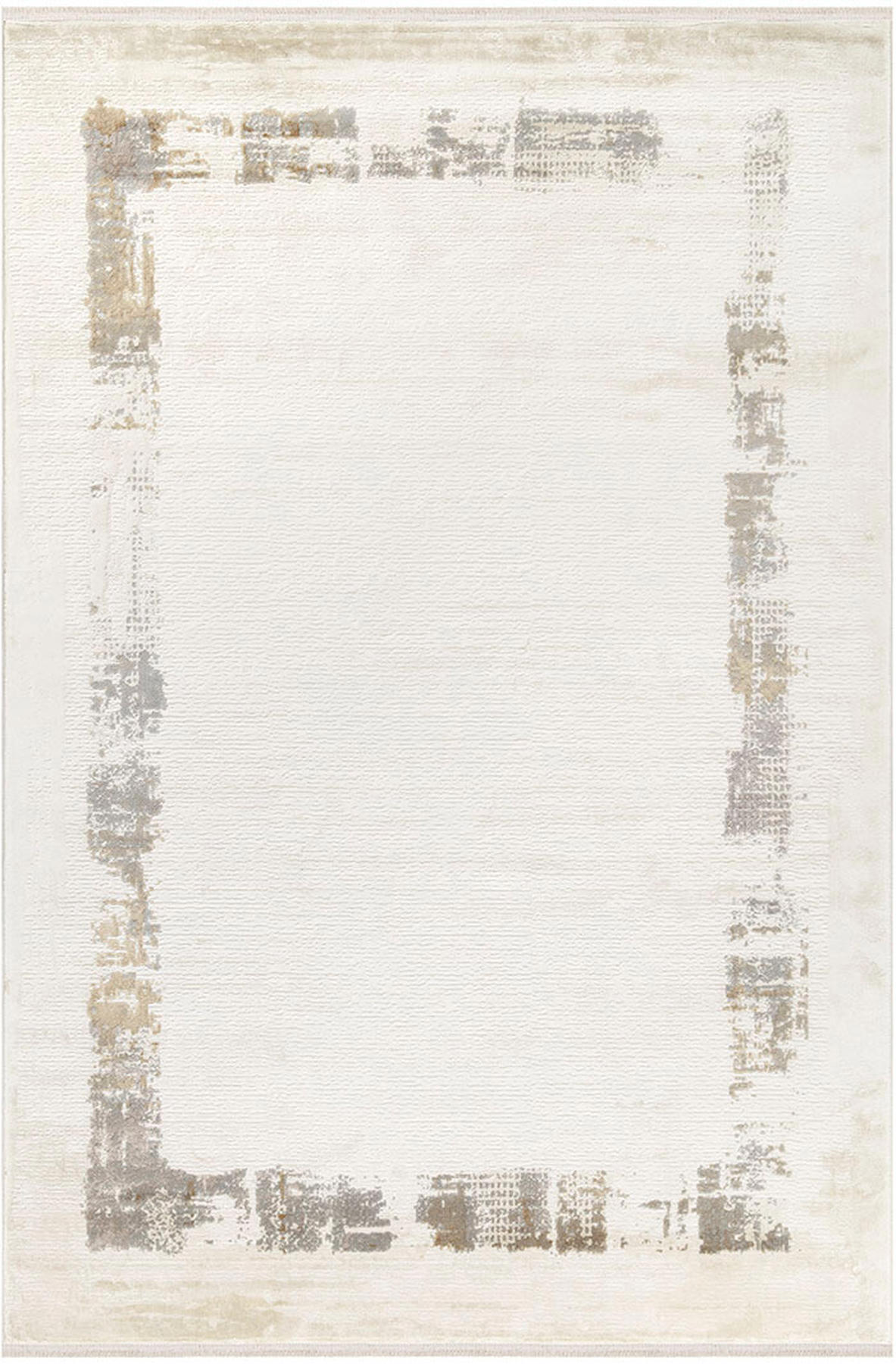İpek Home Allures 12240 Bej-Kahverengi 8 mm Akrilik Yalıtıma Yardımcı Yıkanabilir Orta Kaymaz Pamuk Taban Dikdörtgen Makine Dokuma Salon Halısı 80x150 cm