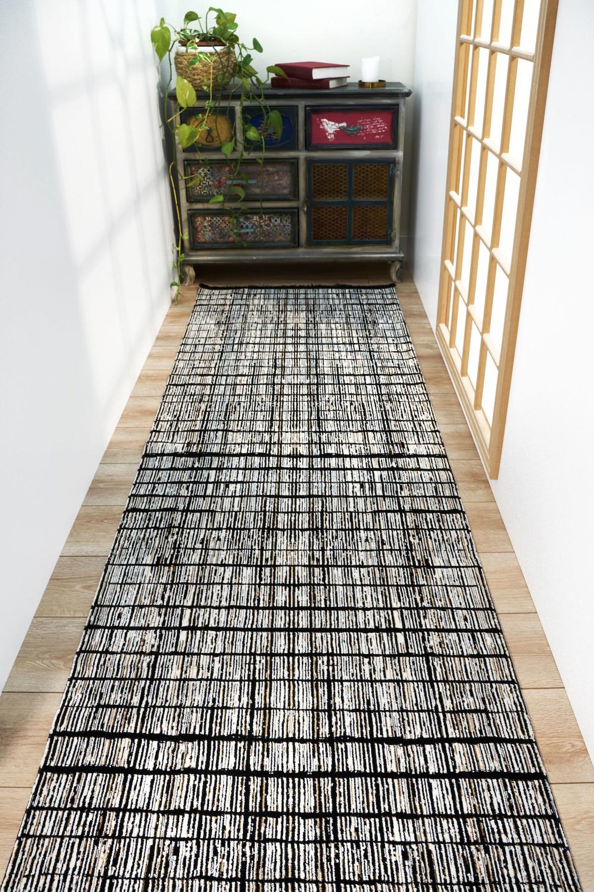 Apex Riena 1151 Çok Renkli Pamuk Yıkanabilir İnce Kaymaz Jüt Taban Dikdörtgen Makine Dokuma Salon Halısı 180x280 cm