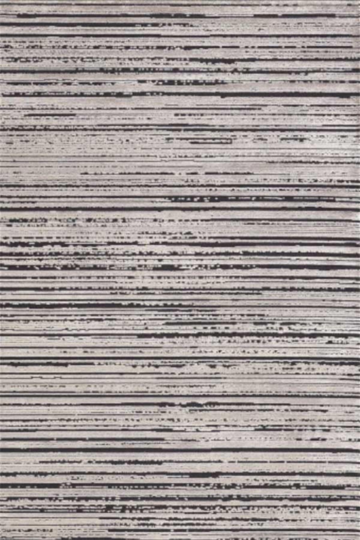 Dinarsu Sierra 34670 Gri 8 mm Akrilik Silinebilir Yıkanabilir Orta Kaymaz Dikdörtgen Makine Dokuma Salon Halısı 80x120 cm