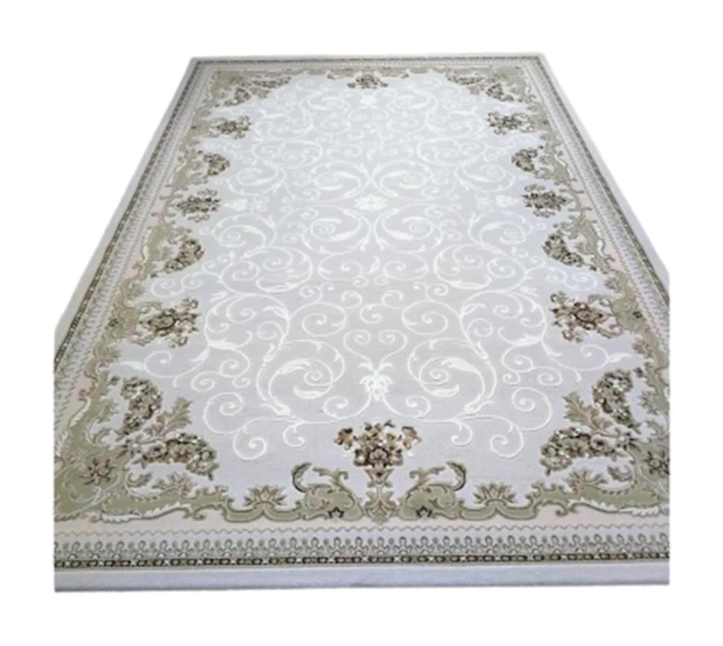 Pierre Cardin Venice 7655A Bej-Gri 13 mm Akrilik Yumuşak Yıkanabilir Kalın Kaymaz Dikdörtgen Makine Dokuma Salon Halısı 140x200 cm