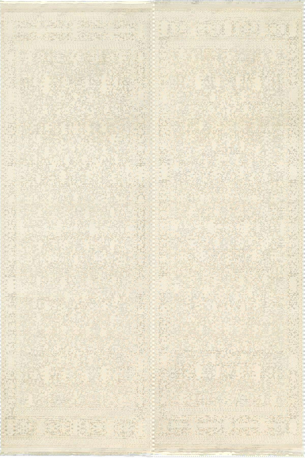 La Boutique Bianca BC07 Krem 10 mm Viskon Toz tutmaz Yıkanabilir İnce Kaymaz Dikdörtgen Makine Dokuma Salon Halısı 80x300 cm