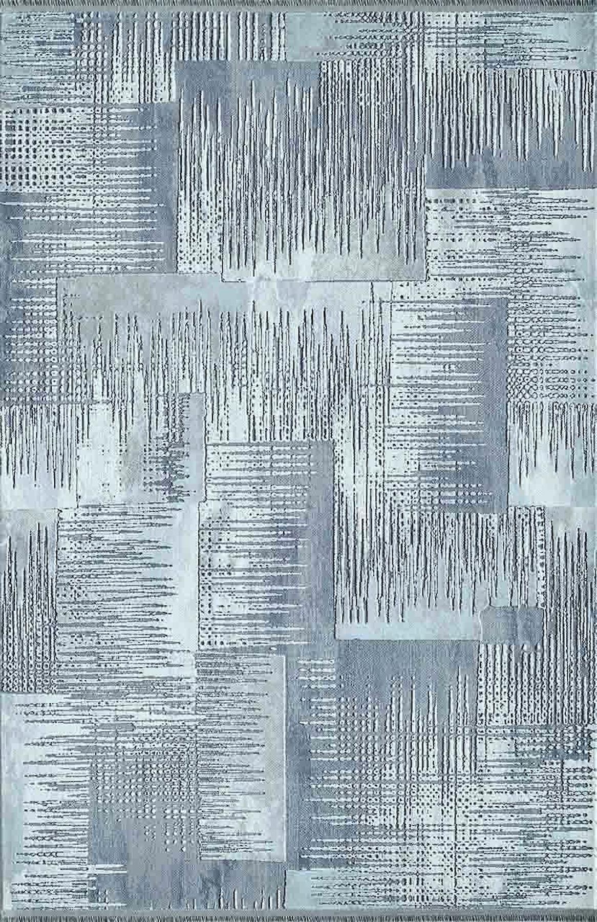 Artemis Halı Artex 09150D Çok Renkli Polyester Yıkanabilir İnce Kaymaz Jüt Taban Dikdörtgen Makine Dokuma Salon Halısı 180x280 cm