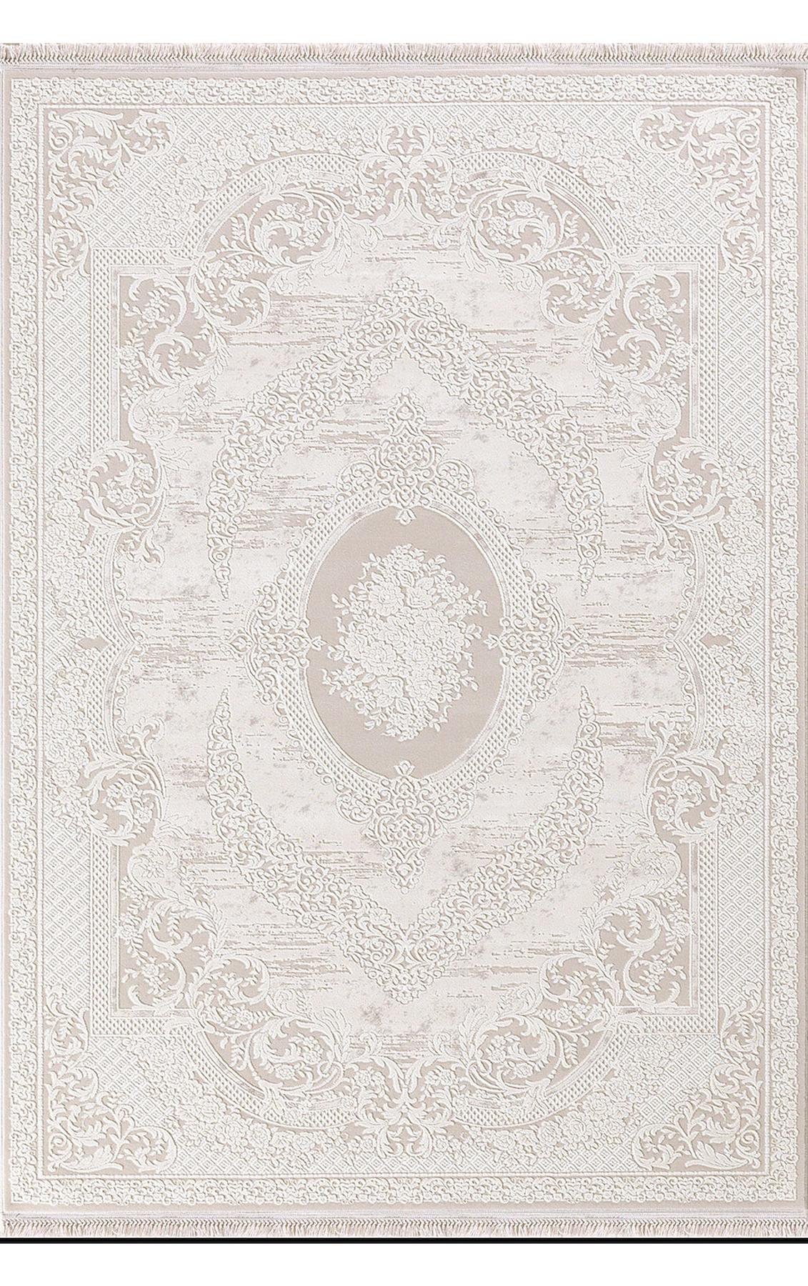 Dinarsu Arora 32796 Gri 11 mm Akrilik Silinebilir Yıkanabilir Orta Kaymaz Dikdörtgen Makine Dokuma Oturma Odası-Salon Halısı 80x120 cm
