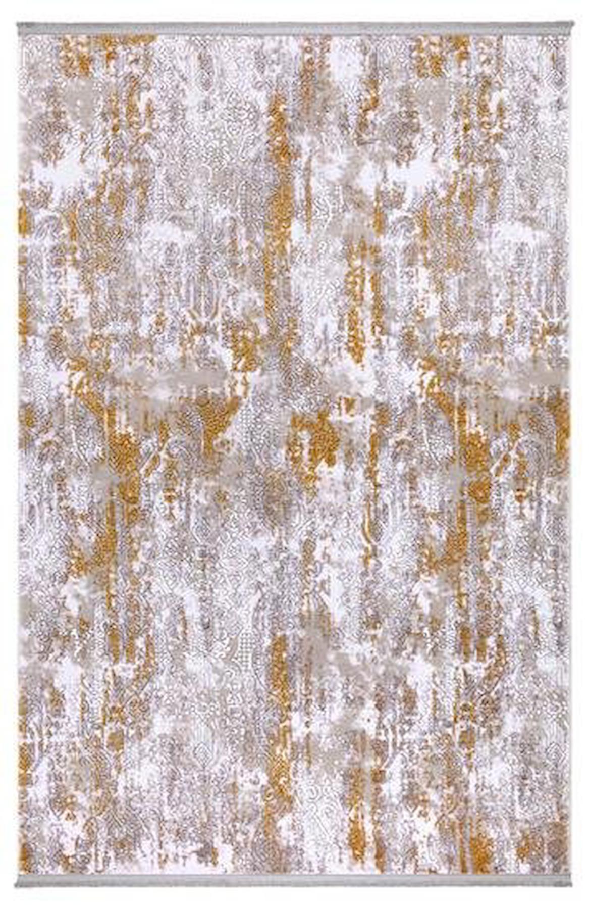 Aviva Larissa 9258 Çok Renkli 0.8 mm Akrilik Yıkanabilir İnce Kaymaz Jüt Taban Dikdörtgen Makine Dokuma Salon Halısı 80x300 cm