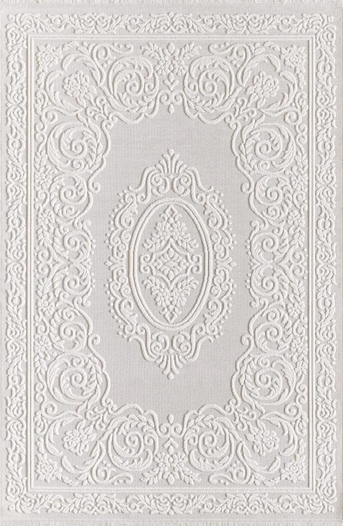 Pierre Cardin Maxwell Krem 9 mm Mikropolyester Yumuşak Yıkanabilir İnce Kaymaz Dikdörtgen Makine Dokuma Salon Halısı 160x230 cm
