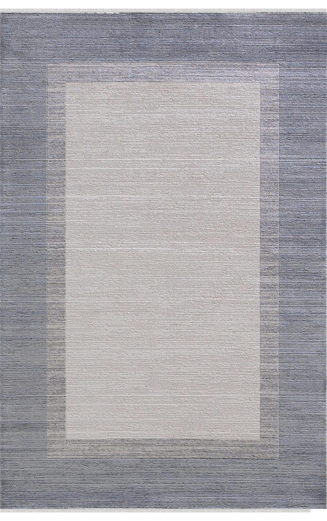 Dinarsu Hayal 34938 Mavi 10 mm Yün Silinebilir Yıkanabilir Orta Kaymaz Dikdörtgen Makine Dokuma Salon Halısı 100x200 cm