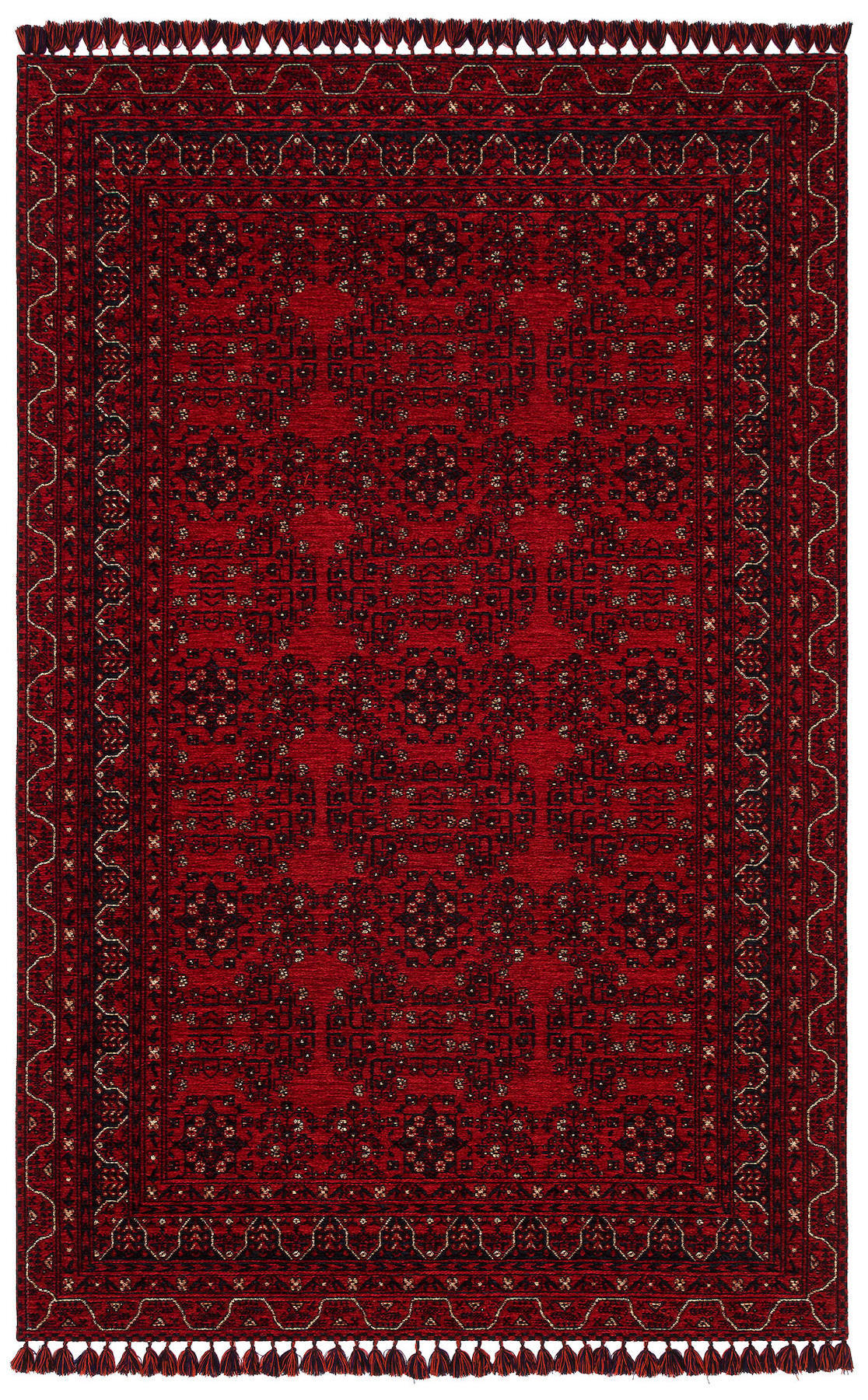 Eko Halı BHR02 Krem 6 mm Şönil Antibakteriyel Yıkanabilir İnce Dikdörtgen Makine Dokuma Salon Halısı 100x200 cm